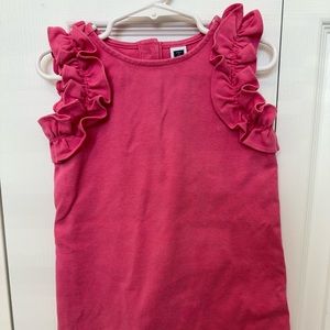 Janie and Jack Magenta Pink Ruffle Sleeve Dress Toddler Girl Size 2T